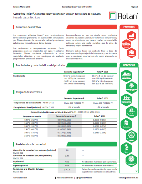 ROLAN CEMENTO MONOLITICO C