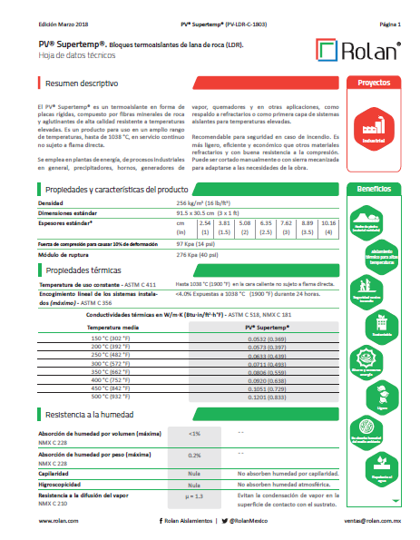 ROLAN PV SUPERTEMP PLACA C